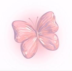 a pink butterfly flying through the air