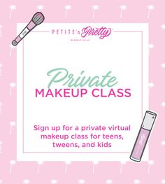 Is your kid, teen, or tween ready to take their artistry skills to the next level? Gift them a personalized 1:1 Makeup Class, where they’ll spend an hour mastering age-appropriate techniques with a Petite ‘n Pretty pro. Each 1-hr virtual class is tailored to the student’s experience level and the Petite ‘n Pretty makeup they have at home. Plus, all ages are welcome. We can’t wait to help your child build confidence in their makeup skills and spark their creative self-expression! Class purchase d Preteen Makeup, Makeup Tips Contouring, Crunchi Makeup, Virtual Makeup, Makeup Skills, Learn Makeup, Social Media Break, Virtual Class, Makeup Pro