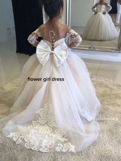 Renew Vows, Champagne Flower Girl, Bridesmaid Stuff, Flower Girl Dresses Champagne, Wedding Party Bridesmaid, Princess Flower Girl Dresses