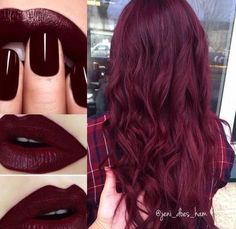 Purple Burgundy Hair Color, Purple Burgundy Hair, Red Burgundy Hair Color, Hair Color Purple, Katherine Pierce