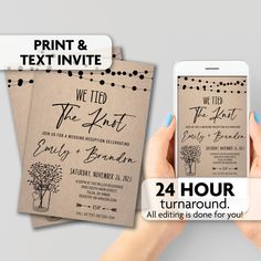 two hands holding up cell phones with the text, print and text in white on them