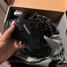 Kids Balenciaga Balenciaga Track Black, Track Runners, Men's Outfit By Occasions, Mens Fashion Denim, Black Balenciaga, Balenciaga Sneakers, Mens Fashion Classic, Balenciaga Track, Balenciaga Black