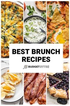 the best brunch recipes for breakfast and brunch with text overlay