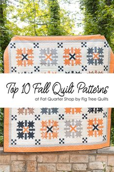 Patchwork Quilts For Beginners, Fall Sewing Projects, Tree Quilts, Fall Quilt, Fall Sewing, Cute Quilts