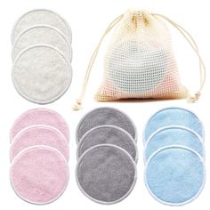 Looking for a good makeup removing utility? There are a lot of throw away options available but that is not healthy to environment because it adds a lot of waste. These makeup remover pads are made of bamboo fiber and will be ready for reuse after washing them. The reusability and durability makes it environment friendly. Package contents: 12 pads. Your eco friendly reusable makeup remover pads. With high water absorbency it helps gently remove the makeup. Softens the skin and deeply penetrates Makeup Remover Pad, Bamboo Makeup, Deep Clean Pores, Reusable Pad, Facial Cleaning, Makeup Remover Pads, Nursing Pads, Make Up Remover, Bamboo Fiber