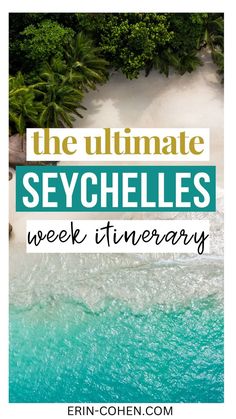 A stunning view of the Seychelles Islands, highlighting things to do in Seychelles and the most beautiful beaches perfect for a Seychelles honeymoon or vacation. Discover the best spots with Seychelles travel tips. One Week Itinerary, Seychelles Islands, Honeymoon Spots, Island Hopping, Most Beautiful Beaches