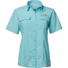 New With Tags! Put On The Magellan Outdoors Women's Laguna Madre Fishing Shirt For A Comfortable Day Spent Fishing. While You're Rigging On The Lake, Bay Or River, The Shirt's Short-Sleeve, Ventilated Design Will Keep You Nice And Cool. But If You Do Break A Sweat, The Nylon Fabric Is Designed To Just Wick It Away. Crafted With 2 Pockets For Storing Your Fishing Essentials And Upf 20 Sun Protection, This Angler's Shirt Will Become A Staple In Your Collection Of Fishing Gear. Features And Benefit Fishing Essentials, Womens Flannel Shirt, T Shorts, Camo Shirts, Ripstop Fabric, Nylon Fabric, Fishing Gear, Fishing Shirts, Outdoor Woman