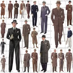 1930 Outfit Men, 1930s Outfits Men, Vintage Detective Outfit Men, Old Formal Fashion Men, England Old Fashion, 30s Male Fashion, Old Age Fashion, 1935 Fashion Men, 1900s Outfits Men