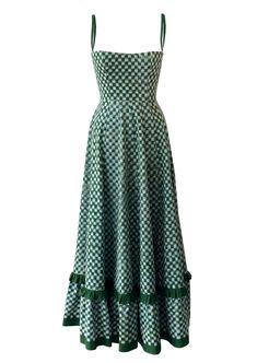 Checkmate Dress in Green | Over The Moon Clothing Aesthetics, Uzun Boy, Outfits Woman, 2024 Outfits, Dress Stand, Fashion Videos, Clothespins, Over The Moon, Traditional Indian