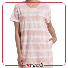 in stock Pink Crew Neck Sleepwear For Summer, Feminine Relaxed Fit T-shirt For Spring, Summer Relaxed Fit T-shirt For Daywear, Trendy Relaxed Fit Sleepwear For Spring, Pink Short Sleeve Sleepwear For Spring, Casual Short Sleeve Sleepwear For Spring, Spring Cotton T-shirt For Daywear, Pink Crew Neck Sleepwear, Relaxed Fit Short Sleeve Sleepwear For Spring