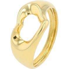 18K Yellow Gold Heart Ring by Tiffany & Co - Elegant Free Form Design in Size 5.5 Modern Yellow Gold Heart Ring, Gold Tiffany, Tiffany And Co Jewelry, Forest Canopy, Gold Heart Ring, Form Design, Nature Inspired Jewelry, Tiffany And Co, Find Beauty