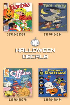 an image of halloween books with numbers and characters on them, including pumpkins, ghostland