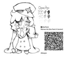 an image of a cartoon character with qr code