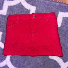 Very Thick Material Red Mini Skirt With Shorts Under Perfect Condition Possibly Never Worn Short Mini Skirt, Skirt With Shorts, Red Mini Skirt, Red Skirt, Skirt Short, Red Skirts, Skorts, Kids Bottoms, Mini Skirt