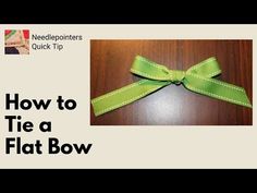 how to tie a flat bow with no sew tips and instructions for beginners