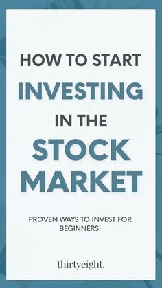 the cover of how to start investing in the stock market, with text overlaying it