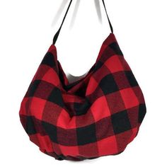 "Red and Black Buffalo Check Hobo Bag Buffalo Plaid Shoulder Bag Red and Black Buffalo Plaid Hobo Bag Buffalo Plaid Handbags FREE DOMESTIC SHIPPING...think Gifting *Please click here for my complete selection of hobo bags, handbags and clutch bags https://www.etsy.com/shop/LooptheLoop?section_id=16009221 NEW COLOR: deep true red and black 1 7/8\" squares Black and red squares have a tiny herringbone type design So on trend...buffalo check is a classic Approximate Measurements: 20\" wide x 14-15\ Reversible Red Tote Shoulder Bag, Reversible Red Shoulder Bag, Reversible Red Bag For Daily Use, Red Reversible Bag For Daily Use, Reversible Red Bag For Everyday Use, Red Reversible Shopping Bag, Red Reversible Bag For Shopping, Red Reversible Shoulder Bag, Reversible Red Shoulder Bag For Everyday