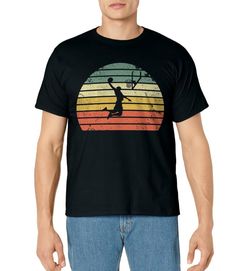 PRICES MAY VARY. Vintage Sunset Basketball Dunking. Perfect design for anyone that loves retro looking apparel and Basketball Dunking. Makes a great gift for any girl or guy who is into the retro vintage look from the 70s or 80s. Lightweight, Classic fit, Double-needle sleeve and bottom hem Cotton Graphic Tee With Retro Print, Multicolor Retro Print Graphic Tee, Retro Cropped T-shirt With Letter Print, Black Cotton Tops With Retro Print, Black Cotton Top With Retro Print, Vintage Multicolor T-shirt With Letter Print, Retro Short Sleeve T-shirt With Graphic Design, Multicolor Cotton T-shirt With Retro Print, Retro Multicolor T-shirt