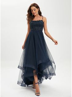 JJ's House Sequins Lace Scoop Fall Spring Summer Winter Ball-Gown/Princess General Plus Crossed Straps Back Zip Tiered Prom Dark Navy Height:5.8ft（176cm） Bust:32in（82cm）Waist:24in（61cm）Hips:35in（89cm） No Asymmetrical Blue Model Name:Katy  Height:5.7ft（173cm）  Bust:4. #JJ's House #Sequins #Lace #Scoop #Fall #Spring #Summer #Winter #BallGownPrincess #General #Plus #CrossedStraps #BackZip #TieredProm #DarkNavy #No #Asymmetrical #Blue Scoop Neck Prom Dress, Pagent Dresses, Asymmetrical Prom Dress, Sequin Ball Gown, Winter Ball, Tulle Balls, Gown Princess, Princess Prom Dresses, Ball Gowns Princess