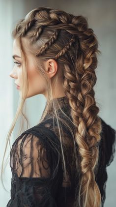 How To Do Viking Braids Hairstyles Vikings Photoshoot, Viking Braids, Voluminous Hair, Braids Hairstyles, Styling Tools, Care Tips, Hair Goals, Hair Inspo, Vikings