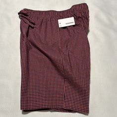 This Is Brand New With Tags, Never Used Or Worn. Outer Drawstring Waist, Two Side Pockets. The Waist Is 30 Inches Stretches To About 38 Inches. The Length From Top To Bottom Is 20 Inches. The Inseam Is 9 Inches. The Color Is Orange & Blue Plaid. The Cotton Is Crisp & Lightweight. There Is A Slit. Sleep Shorts, Blue Plaid, Blue Orange, Drawstring Waist, Sleep, Socks, Plaid, Man Shop, Brand New