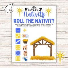 nativity roll the nativity game for kids