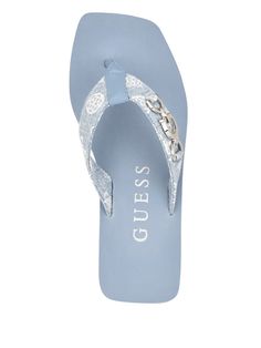 Edany Denim G Buckle Wedge Sandals | GUESS Beach Adventure, Personal Shopping, Wedge Sandals, Sunnies, Wedges, Buckle, Sandals