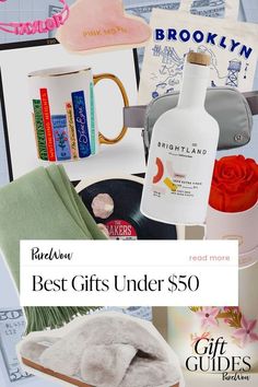 We rounded up the best gifts under $50 so that this year can be your most confident gift-giving season yet. From chic slippers to a fancy wine tumbler and electronic gadgets, these items will remind every person on your list why they love this time of year.