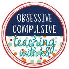 an image of a sticker that says, obsesive compulsive teaching with k9