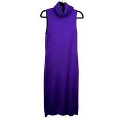 Stay Cozy Yet Stylish, And Channel Your Inner Fashionista With This Bold Purple Turtleneck Dress. Suitable For Those Days When You Want To Be Comfy But Look Like A Million Bucks. Sleeveless Design Turtleneck 100% Wool Medium Size Vibrant Purple Color Size: Size: M Condition: Pre-Owned Like New Sleeveless Winter Dress For Daywear, Purple Turtleneck, Sleeveless Turtleneck Sweater, Sleeveless Turtleneck Sweaters, Turtleneck Dress, Sleeveless Turtleneck, Turtleneck Sweater Dress, Vibrant Purple, Turtle Neck Dress