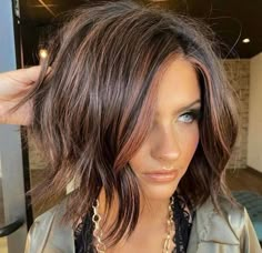 Fall Hair Cuts, Haircut And Color, Hair Color And Cut, Trending Haircuts, Great Hair, Brunette Hair Color, Bobs Haircuts, Fall Hair, Fine Hair