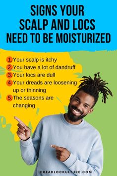 Moisturizing your scalp and locs is key for optimal dreadlock health. Learn how to moisturize your dreads here! Moisturize Locs, Loc Products, Loc Care, Loc Maintenance, New Dreads