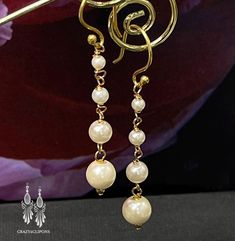 Discover our affordable pearl earrings featuring hand-wrapped faux pearls, elegantly hanging from sturdy 22K gold-plated hooks. These lightweight, comfortable earrings are perfect for daily wear and come in both pierced and clip-on options. With four different sizes to choose from, you can easily find the style that suits you best. Plus, a matching Girl's version is available to create the perfect mother-daughter set. Stylish, versatile, and budget-friendly, these earrings are the ideal addition to any jewelry collection. Available for both Pierced and Non-Pierced ears * Introductory Etsy price with discounted shipping :) * The pierced version comes with 22K Gold Plated Ear wires * Clip-on versions come with plated screwbacks clips.  Includes complimentary pads  * Classic, light, and very Affordable Elegant Clip-on Earrings As Gift, Elegant Dangle Earrings At Affordable Price, Affordable Clip-on Pearl Earrings For Wedding, Affordable Handmade Gold Wrap Earrings, Affordable Classic Clip-on Jewelry, Comfortable Earrings, Dangle Pearl Earrings, Pearl Earrings Handmade, Redwood City