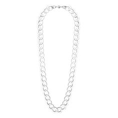 This extra long necklace is a fun yet chic design that you can wear casual or dressed up. The classic curb link is always a fashion YES! PRODUCT DETAILS HANDCRAFTED LUCITE 42" LONG SILVER CLASP STYLE NUMBER: F70270/BLACK (BLACK) SHIPPING COMPLIMENTARY SHIPPING* SHIPS FROM NEW YORK WITHIN 1 BUSINESS DAY *DOES NOT SHIP TO PO BOXES Extra Long Necklace, Pink Peacock, Eyewear Brand, Branded Handbags, Necklace Sizes, Link Necklace, 404 Error, Chic Design, Long Necklace