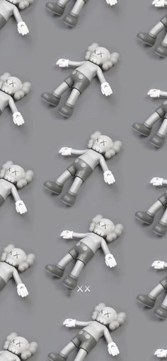 multiple images of an animated character laying down