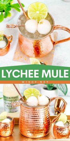 Lychee Mule is a refreshing tropical variant that combines the zesty spiciness of ginger beer with the sweet, floral notes of lychee.