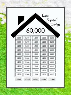 a drawing of a house with numbers on it