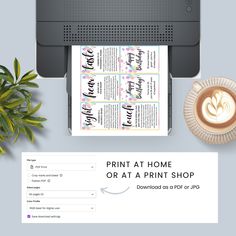 print at home or at a print shop