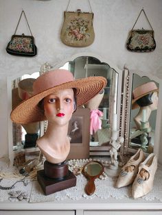 "This is the most fabulous wide brimmed vintage straw hat trimmed with a very wide grosgrain ribbon and bow which has faded quite beautifully from the original shade. It`s in great condition and comes from the world famous Liberty of London. It dates to c1940s. As you can see, this hat makes an absolutely wonderful display but it remains in very wearable condition although it is quite a petite size. You could trim the ribbon with vintage flowers if you liked too but it`s simple form is so pleasi Vintage Straw Hat, Grosgrain Ribbon Bows, Liberty Of London, Ribbon Trim, World Famous, Hat Making, Petite Size, Wide Brimmed, Straw Hat