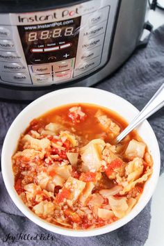 Keto Cabbage Soup - Low Carb, EASY, Crock Pot or Instant Pot