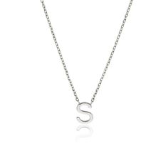 Our beautiful solid white gold miniature initial letter necklace is the perfect personalised piece of jewellery for any lady. Made of solid 9ct white gold, this letter necklace features an extender so it can be worn at either 16inch (41cm) or 18inch (46cm), perfect for layering with another initial necklace or other jewellery. Choose from any letter in the alphabet. Also available in solid 9ct yellow gold. To keep your jewellery shining bright, we recommend giving it a little care over time. By using a soft, lint-free jewellery cloth, you can remove blemishes that result from body oils, perfumes and lotions, whilst protecting the finish on your beautiful Lily & Roo jewellery from future damage.  TOP TIPS Avoid the five S's - Sleep, Shower, Swim, Sprays (perfumes) & Sweat (exercise).  Alway Initial Letter Necklace, J Necklace, Dainty Initial Necklace, Custom Initial Necklace, Best Friend Necklaces, August Birthstone Jewelry, July Birthstone Jewelry, Body Oils, Pearl Jewellery Earrings