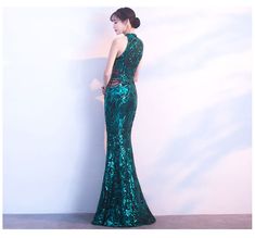 Female Fishtail Banquet Hanging Neck Slim Nightclub Annual Meeting Long Elegant DressesProduct information:Fabric name: sequinsMain fabric composition: cottonThe content of main fabric components: 65 (%)Main fabric composition 2: polyester fiber Size Guide:Size: S/M/L/XL/XXLUnit: cm Size Length Bust waist hip S 155 76-90 60-76 80-106 M 155 80-96 64-80 84-110 L 155 84-100 68-84 88-114 XL 155 88-104 72-88 92-118 xxl 155 94-110 78-94 98-124 Packing list: Dress *1 Long Elegant Dress, Birthday Club Outfit, Mermaid Bridesmaid, Spaghetti Strap Bodycon Dress, Tie Dye Mini Dress, Mermaid Evening Gown, Mermaid Bridesmaid Dresses, Bandage Midi Dress, White Bodycon Dress