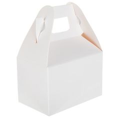 a white box with a bow on the top is shown in front of a white background