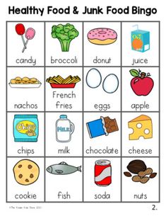 a printable food and drink bingo game