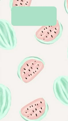 watermelon slices and leaves on a white background with green text that says,