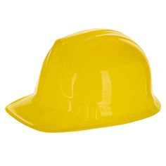 a yellow hard hat on a white background