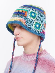 THE GREATEST's bucket has a unique look with colorful crochet pattern all over the hat. You can style it for casual and iconic look during multiple seasons. - Deep depth- Crochet knit pattern- Acrylic fabric- Long string attached on the side Multicolor Winter Bucket Hat, Retro Crochet Beanie Hat For Winter, Retro Winter Crochet Hat Made Of Yarn, Retro Crochet Hat For Winter, Retro Multicolor Brimmed Crochet Hat, Multicolor Crochet Bucket Hat For Winter, Multicolor Bucket Hat For Winter Festival, Retro Multicolor Crochet Cap Hat, Crochet Multicolor Bucket Hat For Winter