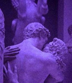 an image of a statue that is purple