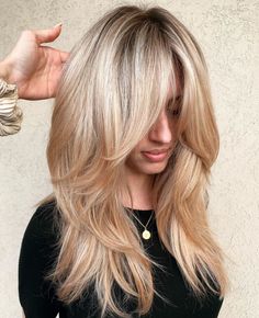 Long Hair with Long Feathered Layers 2023 Women's Haircuts, Medium Length Hair With Layers For Straight Fine Hair, Layered Haircuts For Medium Hair Side Part, Popular Haircuts For 2022 Women, C Cut Hairstyle, Hair Over 40 Look Younger, Layers For Fine Hair, Very Layered Hair Medium