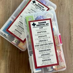 the teacher survival kit is packed with supplies to help students learn how to use it